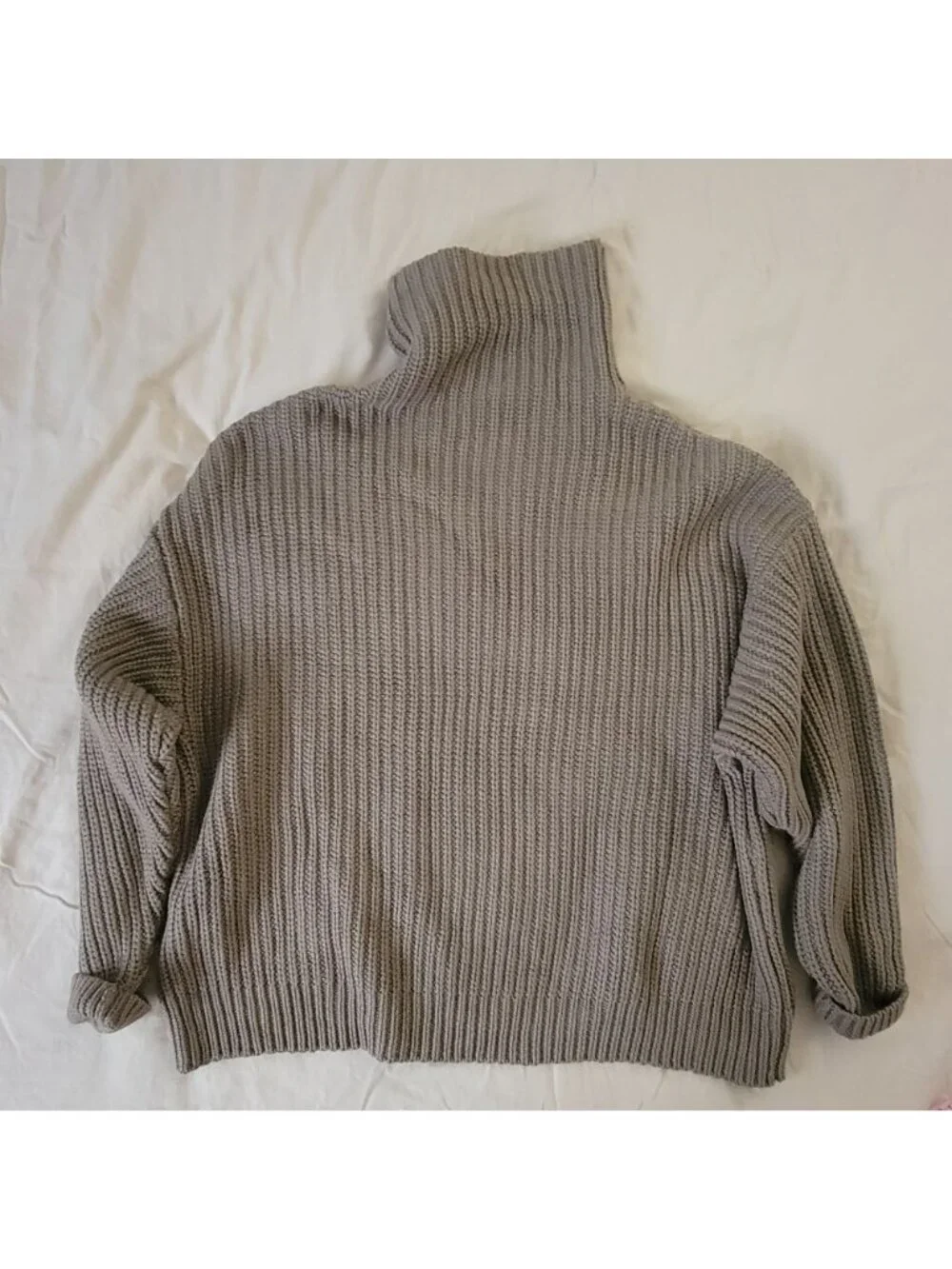 Free People Swim Too Deep Turtleneck Knit Sweater Oversized Normcore Womens S